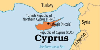 สาธารณรัฐของแผนที่ไซปรัส name